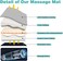 Bed Mattress Body Head, Neck, leg Massager with 9 Motor Vibrator &amp; 9 Soothing Heat,Heated Shiatsu Massager, Relieves Stress or Tension