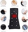 Bed Mattress Body Head, Neck, leg Massager with 9 Motor Vibrator &amp; 9 Soothing Heat,Heated Shiatsu Massager, Relieves Stress or Tension
