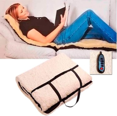 Bed Mattress Body Head, Neck, leg Massager with 9 Motor Vibrator &amp; 9 Soothing Heat,Heated Shiatsu Massager, Relieves Stress or Tension
