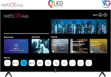 VG 85 Inch 4K QLED Smart TV (2025 Model) 85" 4K QLED Television with  WebOS Hub, HDR10, Dolby Audio, A+ Grade Panel, Magic Remote, Bluetooth, Apple AirPlay - VGQLED85WOU