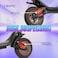 Crony M365 Max Long Range Electric Scooter, Dual Suspension Foldable Design With 500W Motor, Durable Honeycomb Tires &amp; Rearview Mirror, App Connectivity &amp; Phone Mount, Black