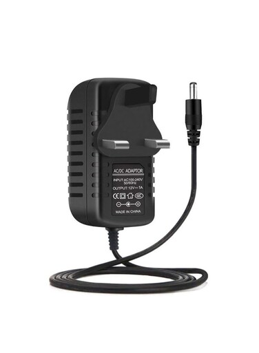 12V 1A AC Power Supply DC Adapter For Light Lamp And Surveillance Security Camera Black