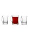 6-Piece Zein Glass Mug Set Clear 79x96mm