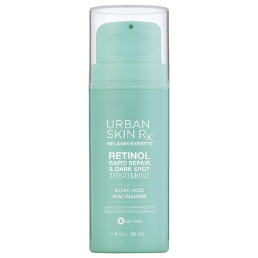 USRx庐 Retinol Rapid Repair Treatment, Fast-Absorbing, Targets Fine Lines, Hyperpigmentation, and Blemishes, Fragrance-Free with Retinol, Squalane, Niacinamide and Kojic Acid, 1.0 Fl Oz