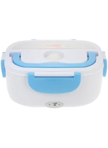 Dubai Gallery Portable Electric Lunch Box White/Blue
