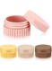 Maxcheck 4 Pcs Travel Containers for Toiletries Small Silicone Cream Jars 0.68 oz Travel Size Container Leakproof Travelling Accessories with Lid for Cosmetic Body Skin Cream Bottle(Classic Color)