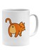 Kitty Printed Coffee Mug White/Orange