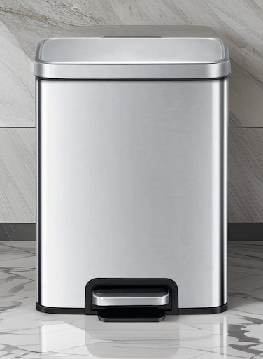 MADISON SERIES   Brushed Stainless Steel Finish   Soft-Closing   Fingerprint-Resistant   Luxury Pedal Trash &amp; Garbage Bin   Multiple Sizes ( 6 - 20 L) To Suit Different Places   12 Liters