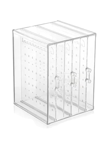 BABY SHOWER CHOCOLATE Acrylic Drawer Jewelry Organizer Stand - Necklace Earrings Bracelet Organizer 18x13x13 cm