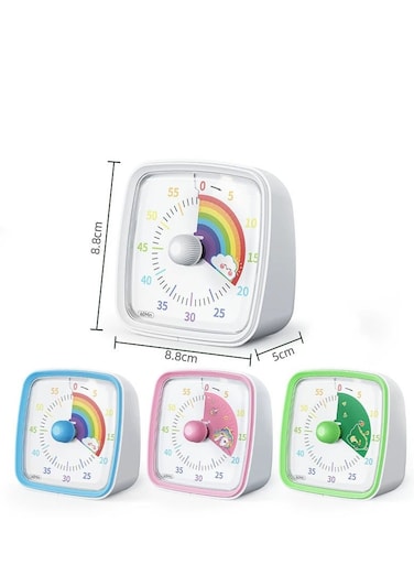 60 Minutes Visual Timer Desk Countdown Clock for Kids and Adults, Kitchen Timer Cooking Pomodoro Technique Timer Productivity, Time Management Tool for Teaching Classroom