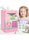 S SGTT PRO Electronic Piggy Banks for Kids, Money Box with Password/Music Cute Mini ATM Piggy Bank Coin Can,Auto Scroll cash Safe Box, Great and Practical Birthday Gifts for Boys &amp; Girls (Pink)