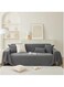 KAISUN Sofa Cover 1/2/3/4-Seater L-Shaped Sofa Couch Cover Corner Sofa Use on Both Sides Chenille Sofa Throws Universal Protection for Sofa Furniture (Colour: Dark Grey, Size: 180 x 230 cm)