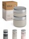 Set of 2 Single Wall Stainless Steel Food Jars, Stainless Steel Lunch Box, Food Containers for Lunch On-the-go, Tiffin for Adults or Kids, Perfect for School or Office, BPA FREE (Sand Dune)