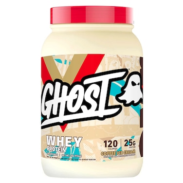 Ghost 100% Whey Protein, Coffee Ice Cream, 2 LB