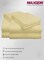 MAXQON Fitted Bed Sheet +2Pcs Pillow Covers, Queen Size 150x200+20cm, Color Cream