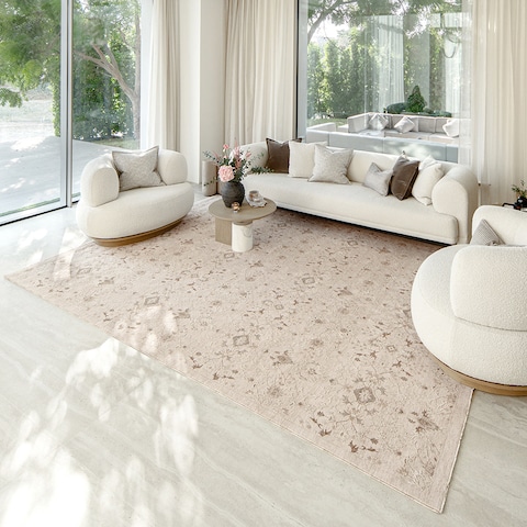 Albert Terra 230 x 150 cm Carpet Knot Home Designer Rug for Bedroom Living Dining Room Office Soft Non-slip Area Textile Decor
