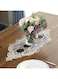 Popular Exquisite Embroidery Table Runner with Floral Pattern Decor Artistic Elegant Table Runners for Wedding Party Holiday Home Dinner Kitchen Tables (Black, 30x70cm)