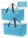 2 Pack Moving Bags,Large Moving Boxes with Zippers And Handles,Moving Supplies with Lids,Heavy Duty Totes For Storage Bags For Space Saving,Fold Flat,Moving And Storing,69&Atilde;&mdash;35.5&Atilde;&mdash;35CM,Ultramarine