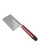Steel Potato Waves Crinkle Cutter Silver/Brown/Black 22cm