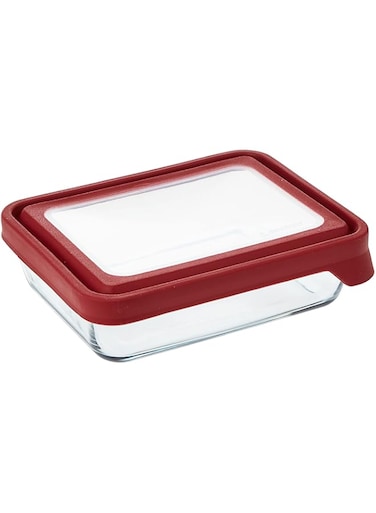 Anchor Hocking Anchor Hocking91849 Medium Trueseal Rectangular Dish With Red Lid