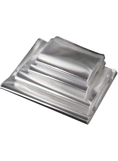 FEMININO Plastic Bags self sealing Cellophane Crystal Shiny Clear Cello Transparent Pouch Self-Adhesive Resealable for packing and storage (15x25 (200))