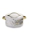 Bethany Deluxe Insulated Casserole   Plastic Hotpot with Stainless Steel Inner Lid   Double Wall Food Warmer   Floral Design with Gold Handles- AUTUMN 2500ML