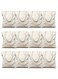 JILLMO Canvas Shopping Bag -6 &amp; 12oz -Pack of 12 -White