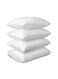 SET OF 4 HYPOALLERGENIC COTTON WHITE STRIPE LUXURY COLLECTION HOTEL PILLOW