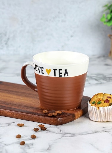 415ml New Bone Mug RF12296 Perfect for Hot and Cold Drink Food-Grade, Non-Toxic and Safe to Use Stylish, Durable and Long-Lasting Design, Love tea Printed Multicolor
