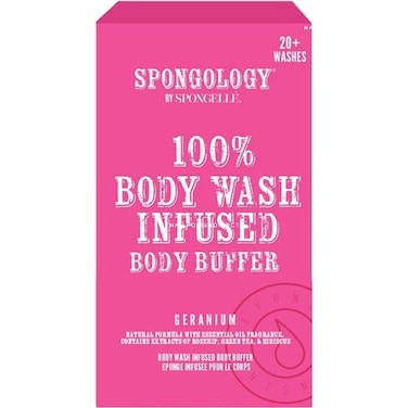 Spongology Body Buffer Geranium 20 plus Wash 113gram