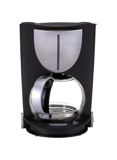 Black &amp; Decker 1000W Electric Coffee Maker with Glass Carafe (Black) DCM80