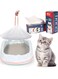 QUEENADA Large Cat Litter Box Bags - 10 Count Litter Box Liners 36'' x 18'' Sturdy HDPE Material, Drawstring Design for Trash Waste Litter Box Tidy