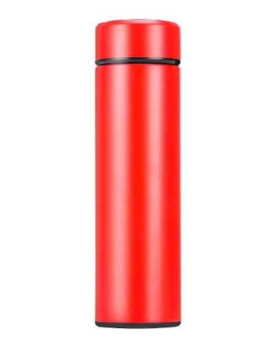 Temperature Display Water Bottle Red/Black