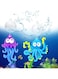 PSMILE 2PCS Floating Fish Tank Octopus and Mini Octopus with Floating Ball Lovely Fish Tank Decorations Fish Toy Floating Landscaping Decoration Blue&amp;Purple