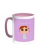 Summer Printed Coffee Mug Pink/White 11ounce