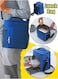 Lunch Bag High Capacity Food Thermal Lunch Bag Waterproof Oxford Cloth Insulated Heat Handbags Portable Travel Crossbody Tote Organizer