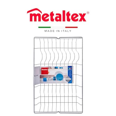 Metaltex Silver Colonia Dish Drainer &ndash; Rust-Resistant &amp; Durable Dish Rack