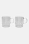 Mucho 2 Packs Stockable Glass Cup 290ml, Transparent