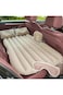 Inflatable Car Travel Bed &ndash; SUV Air Mattress w/ Pump, Flocking Pad for Camping &amp; Backseat Use
