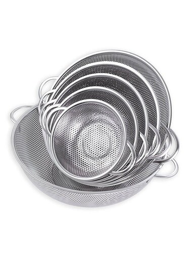 Sink Basket Set Silver 25.5cm