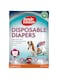 Simple Solution Disposable Female Dog Diapers, White, L/XL, Pack Of 12