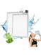 2Pcs Flat Slim Water Bottle 750ml A5 Transparent Square Reusable Drink Bottle, Portable Leak Proof Slim Cup Mug Clear Sodas Tea Container for Travel Gym Outdoor School Sports, Fit Pocket Random Corner
