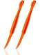 Peeler tools Plastic Orange Peeler Citrus Remover Easy Open Citrus Lemon Citrus Peel Cutter Vegetable Slicer Fruit Tools Kitchen Gadgets (Orange 2 Pack)