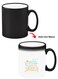 Color Changing Heat Sensitive Ceramic Mug, Image Revealed When HOT Liquid is Added! life is short