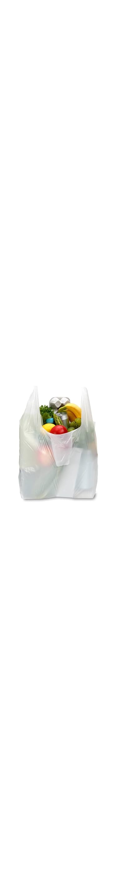UNIWORTH Plastic Disposable Grocery Bags, Heavy Duty 40cm X 40cm 1Kg Reusable Shopping Bags, Tear Resistant &amp; Eco Friendly, Convenient Carry Handles, 100% Recyclable (SMALL)