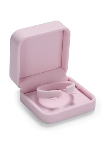 Oirlv Pink Velvet Bangle/Bracelet Gift Box Jewelry Storage Box Accessories Case