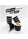 SNH Packing Disposable Double Wall Paper Coffee Cups 25-Pack, 4 oz Capacity, Black
