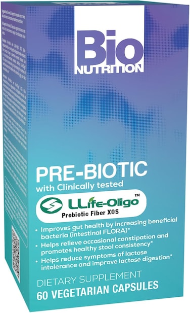 Bio Nutrition Pre-Biotic With Llife-Oligo 1400 Mg., 60 Vegetarian Capsules