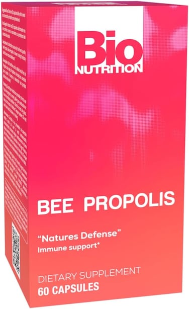Bio Nutrition Bee Propolis Natural Defense Immune Support Supplement Capsules 1000 Mg, 60 Ea, 60 Count