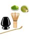Pcs Matcha Tea Set, Traditional Matcha Tool Set, Japanese Tea Set, Matcha Blender, Blender, Tea Spoon, Durable and Elegantly, Natural Bamboo, for Making Matcha, Black